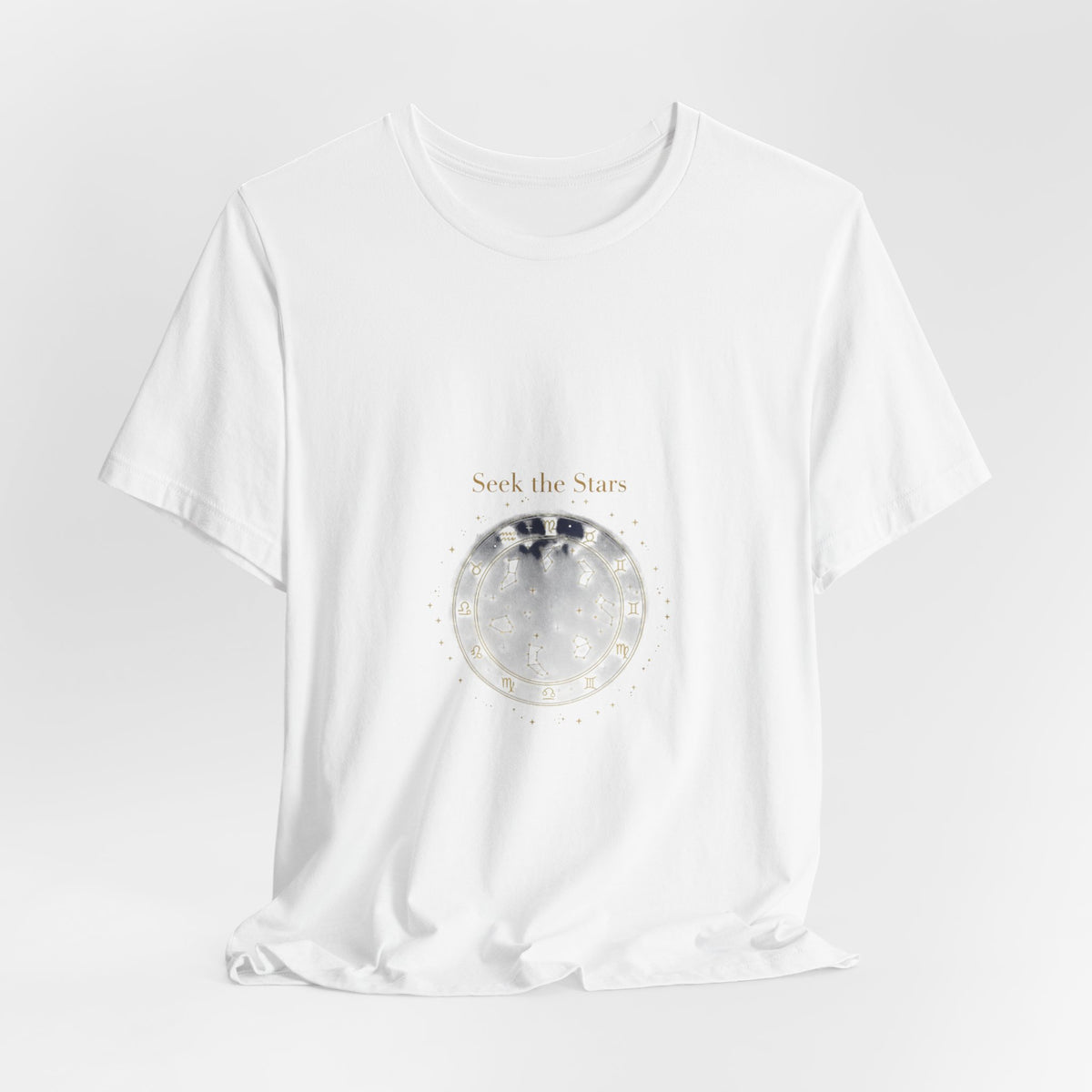 Seek the Stars Tee | celestial moon phase, minimalist astrology shirt