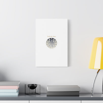 Seek the Stars Canvas | Celestial Astrology Art, Constellation Wall Decor