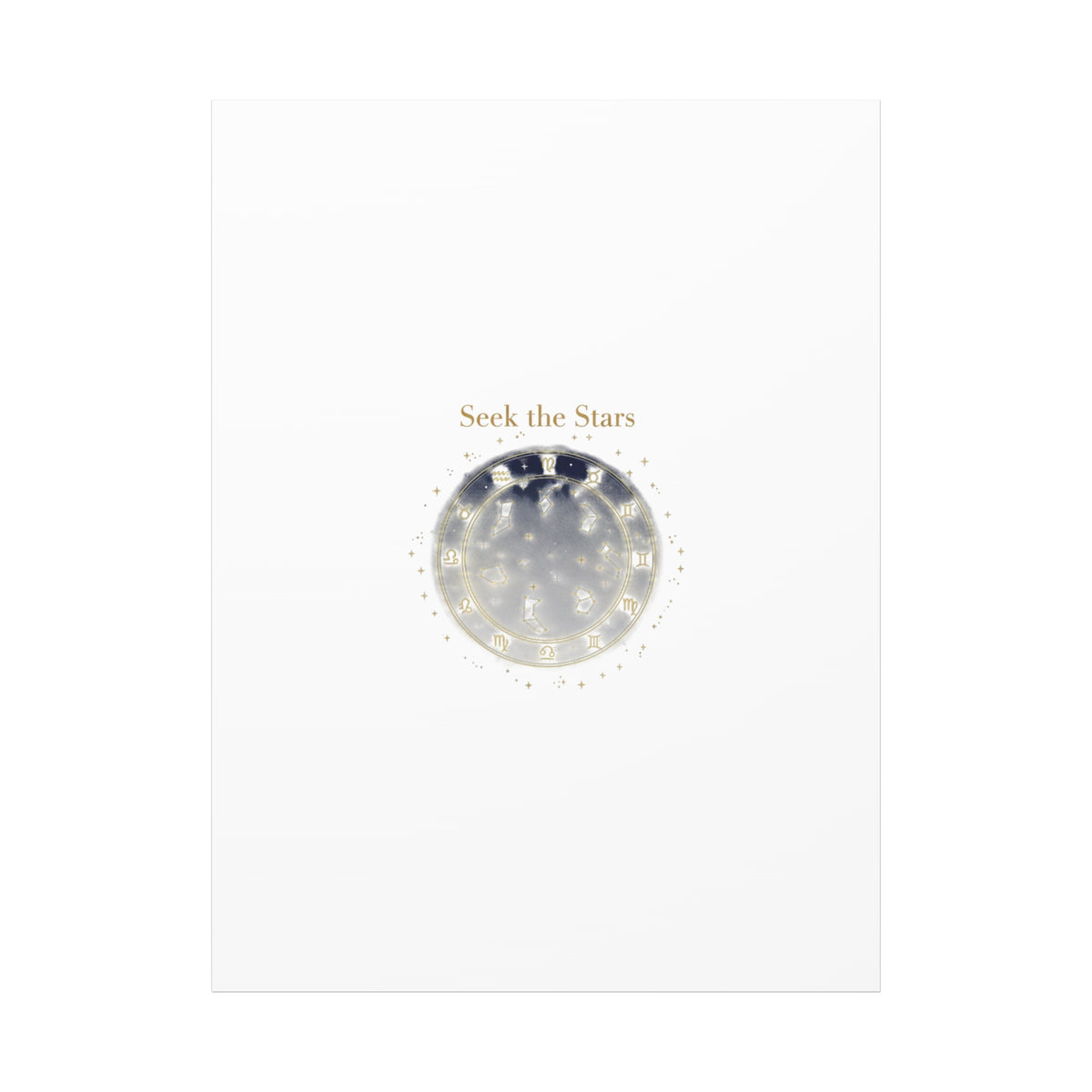 Seek the Stars Canvas | Celestial Astrology Art, Constellation Wall Decor
