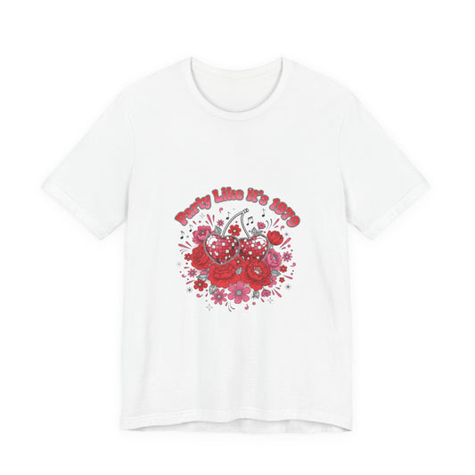 Disco Cherry Hearts Tee | sparkly hearts, retro romance