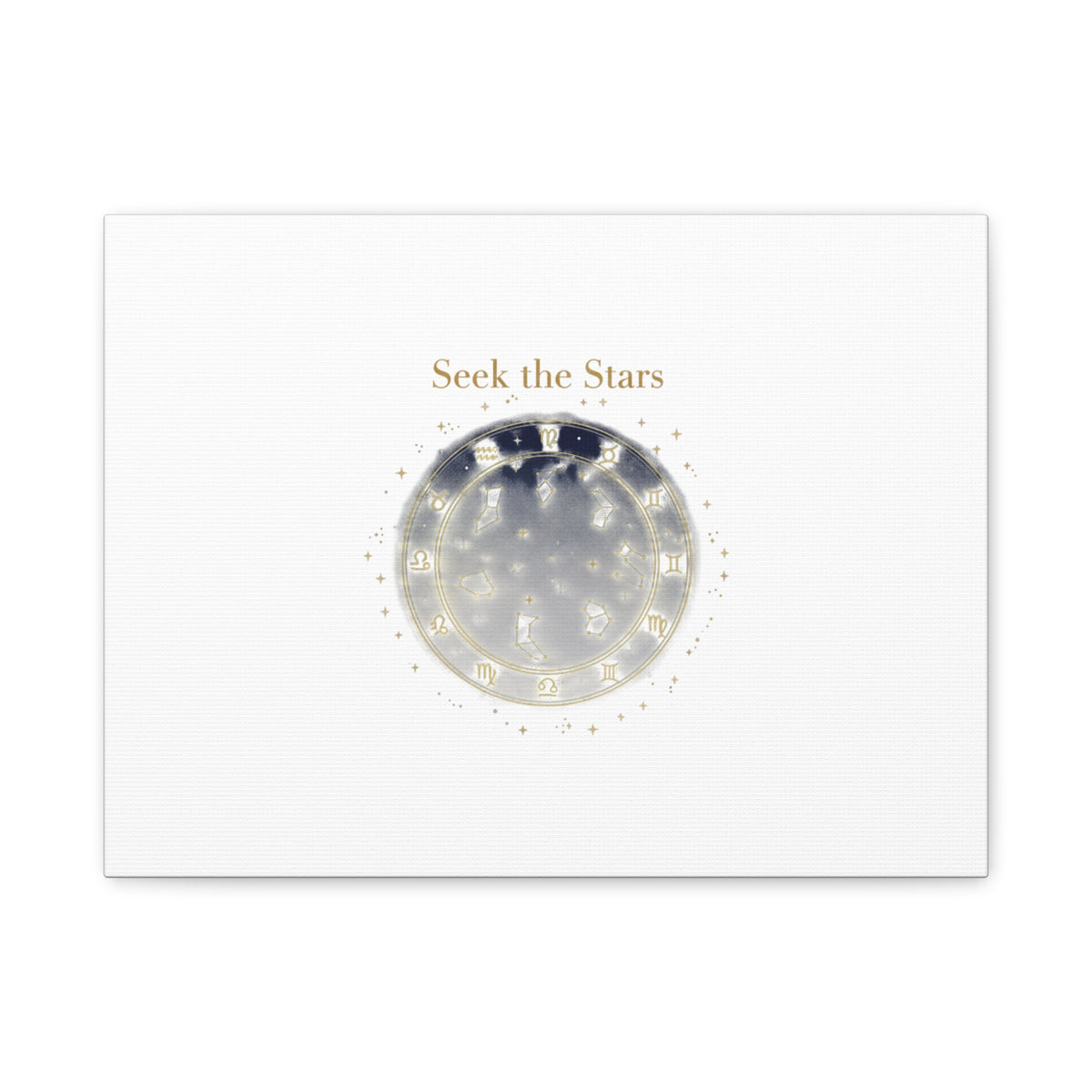 Seek the Stars Canvas | Celestial Astrology Art, Constellation Wall Decor