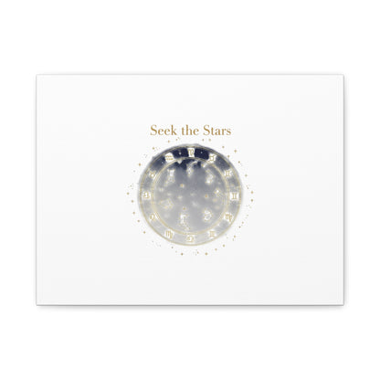 Seek the Stars Canvas | Celestial Astrology Art, Constellation Wall Decor