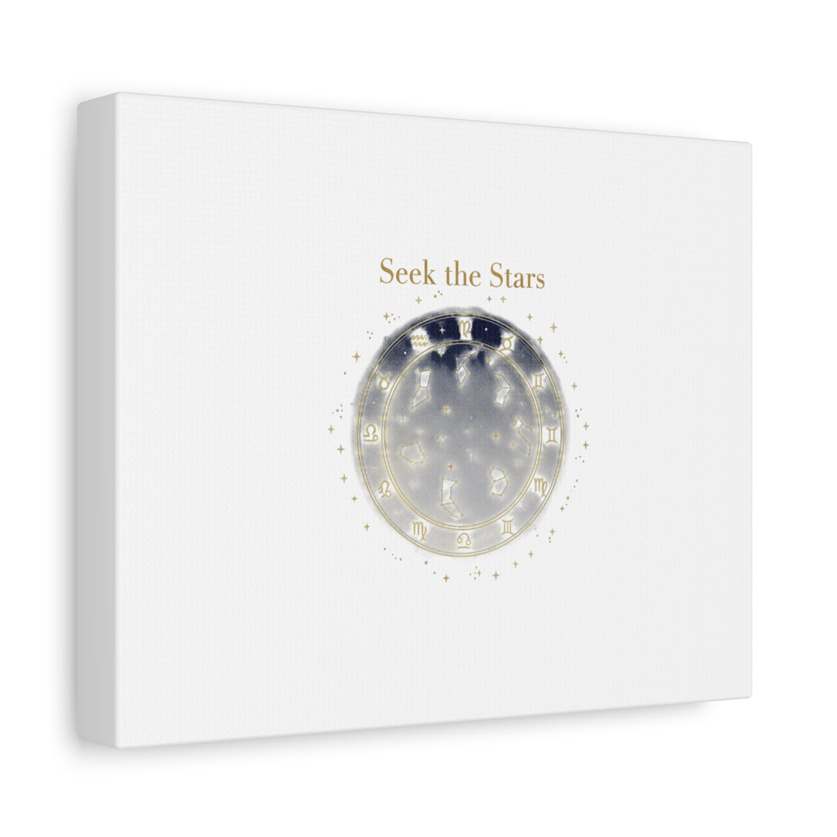 Seek the Stars Canvas | Celestial Astrology Art, Constellation Wall Decor
