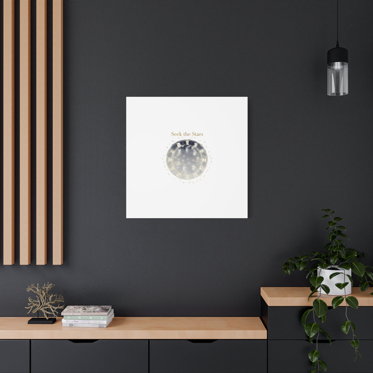 Seek the Stars Canvas | Celestial Astrology Art, Constellation Wall Decor
