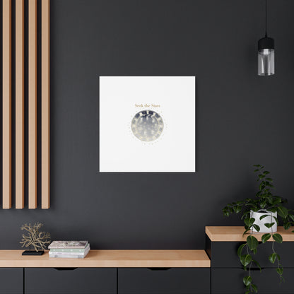 Seek the Stars Canvas | Celestial Astrology Art, Constellation Wall Decor