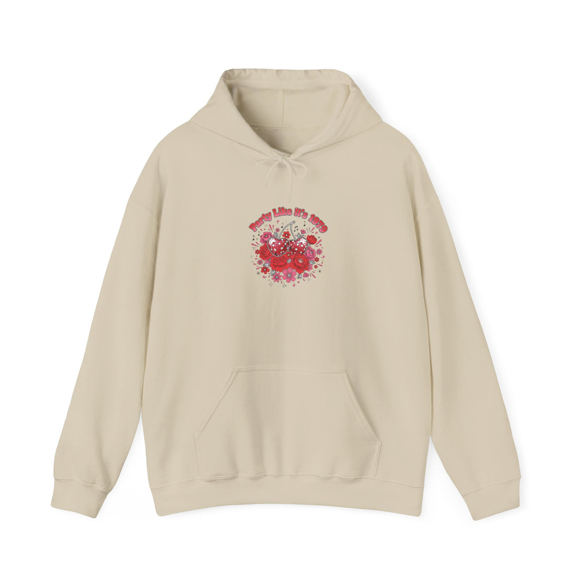 Disco Cherry Hearts Hoodie | sparkly hearts, retro romance