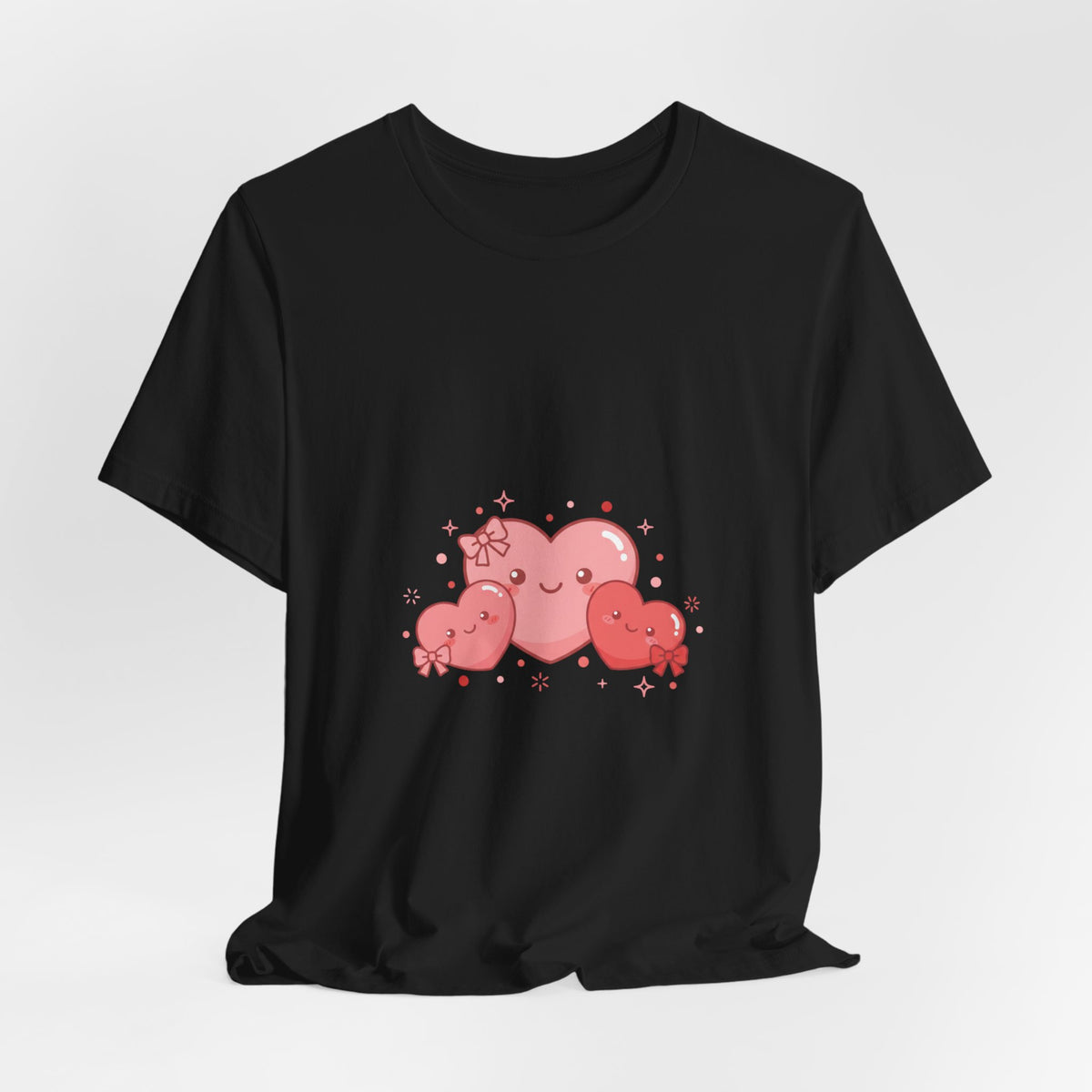 Kawaii Tiny Heart Family Tee | tiny heart design, valentine doodle