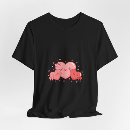 Kawaii Tiny Heart Family Tee | tiny heart design, valentine doodle