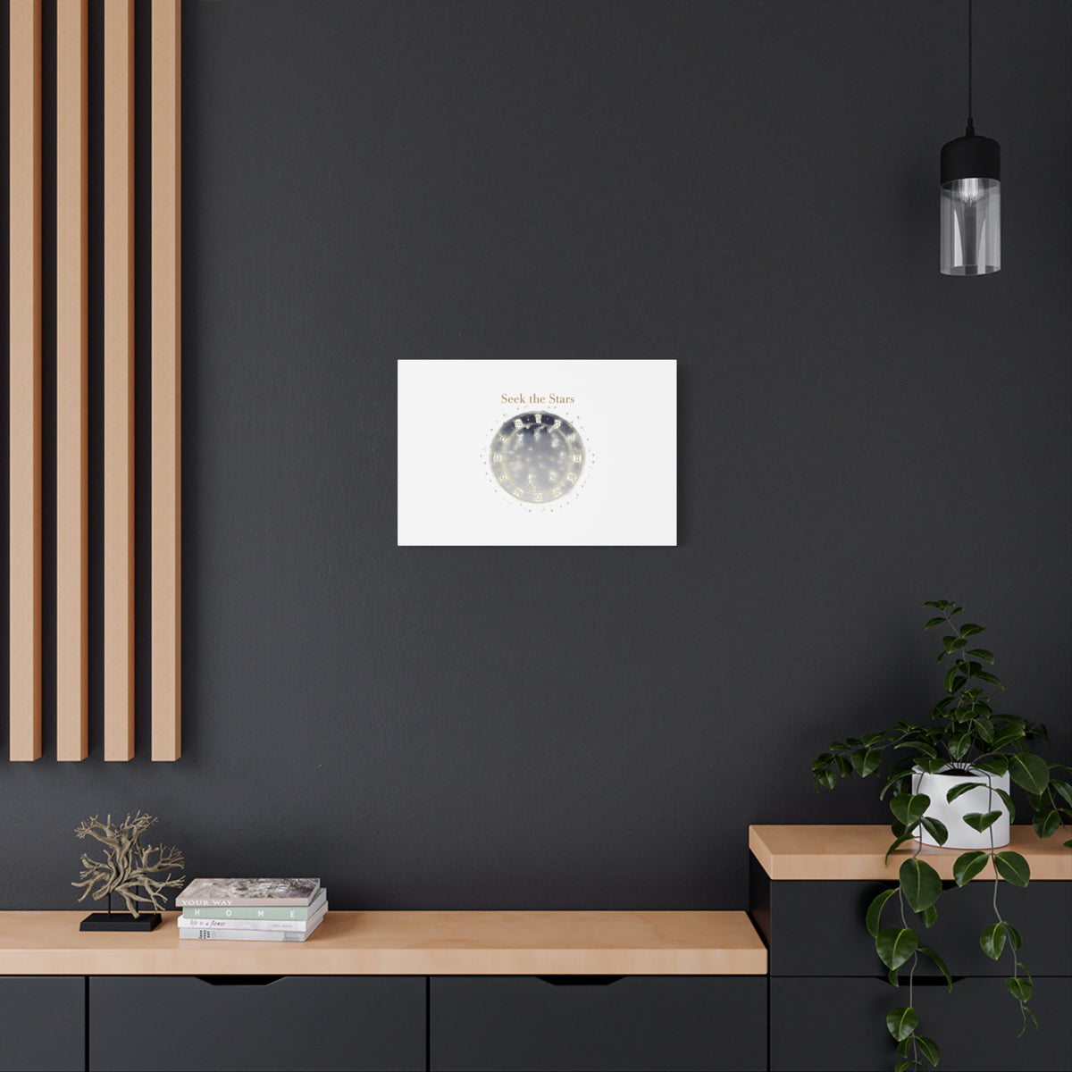Seek the Stars Canvas | Celestial Astrology Art, Constellation Wall Decor