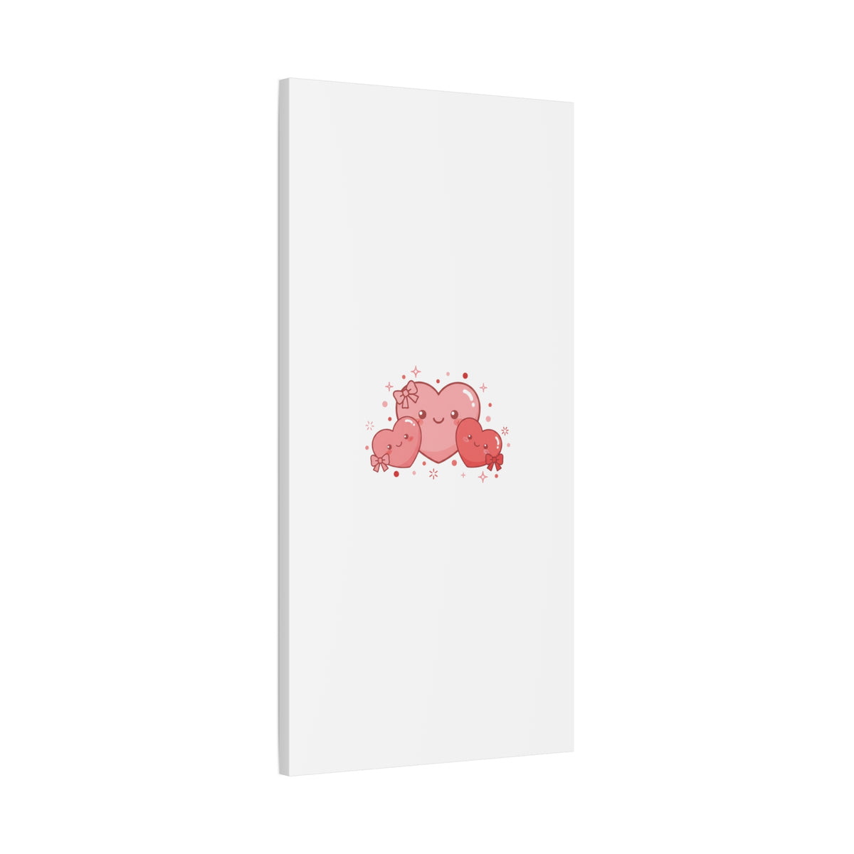 Kawaii Tiny Heart Trio Matte Canvas | tiny hearts, valentine doodle