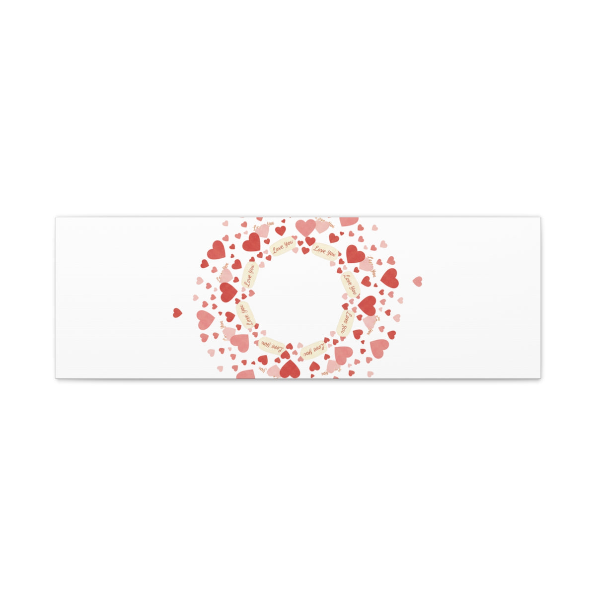 Tiny Heart Wreath Canvas | tiny heart design, valentine doodle