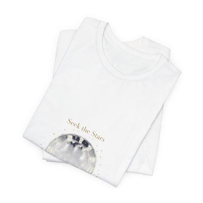 Seek the Stars Tee | celestial moon phase, minimalist astrology shirt