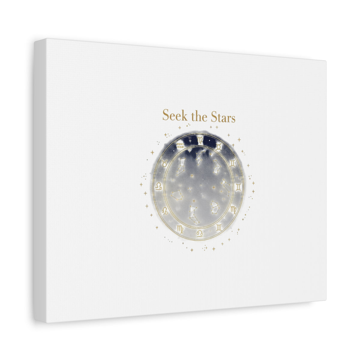 Seek the Stars Canvas | Celestial Astrology Art, Constellation Wall Decor
