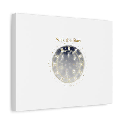 Seek the Stars Canvas | Celestial Astrology Art, Constellation Wall Decor