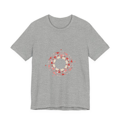 Tiny Heart Confetti Wreath tee | tiny heart design, heart pattern shirt