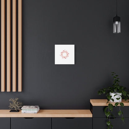 Tiny Heart Wreath Canvas | tiny heart design, valentine doodle