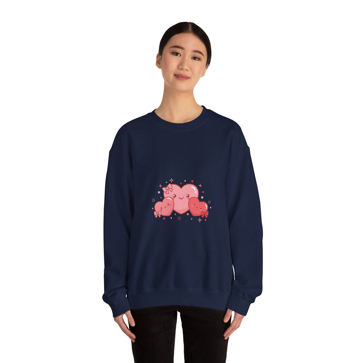 Tiny Heart Doodle Sweatshirt | tiny heart design, heart pattern shirt