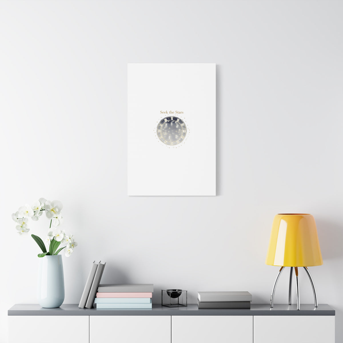 Seek the Stars Canvas | Celestial Astrology Art, Constellation Wall Decor