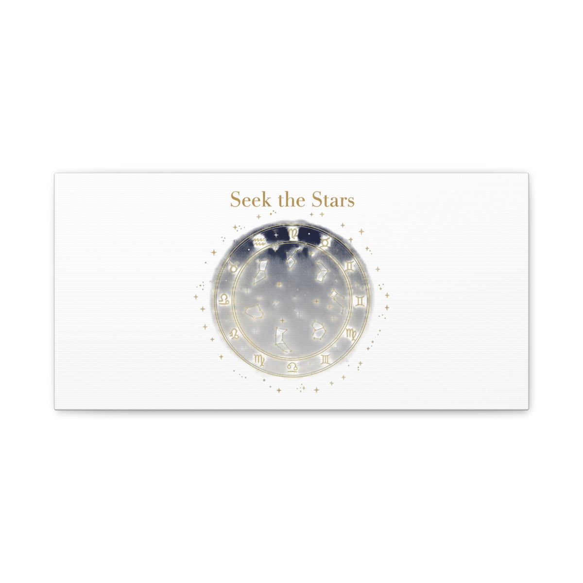 Seek the Stars Canvas | Celestial Astrology Art, Constellation Wall Decor