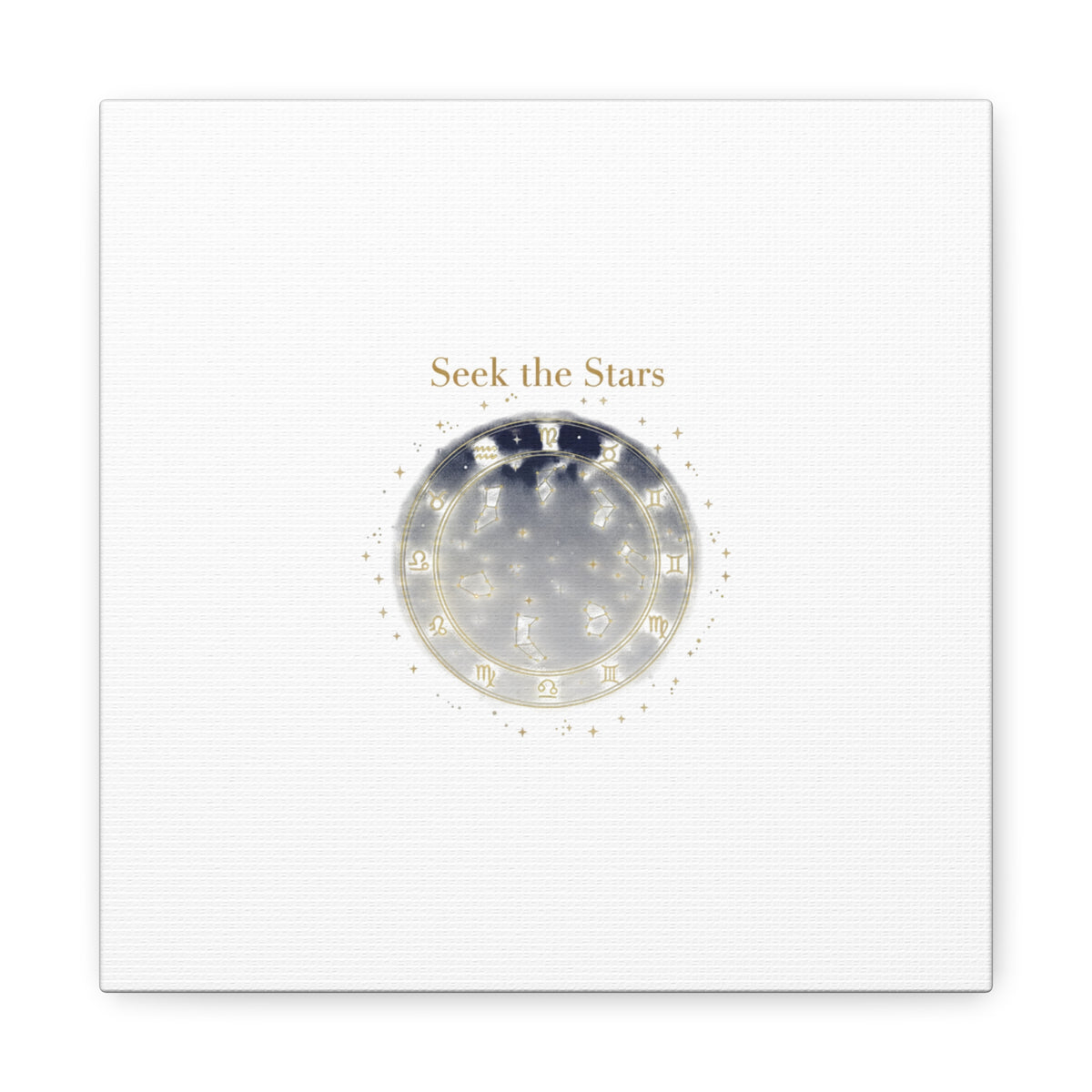Seek the Stars Canvas | Celestial Astrology Art, Constellation Wall Decor