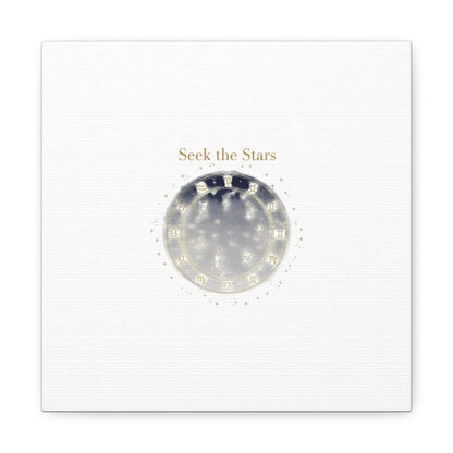 Seek the Stars Canvas | Celestial Astrology Art, Constellation Wall Decor