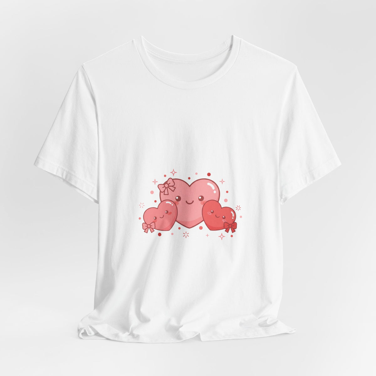 Kawaii Tiny Heart Family Tee | tiny heart design, valentine doodle