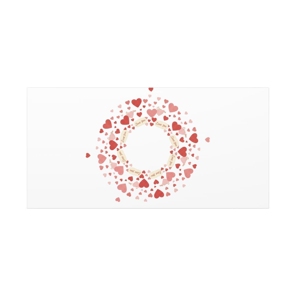 Tiny Heart Wreath Canvas | tiny heart design, valentine doodle