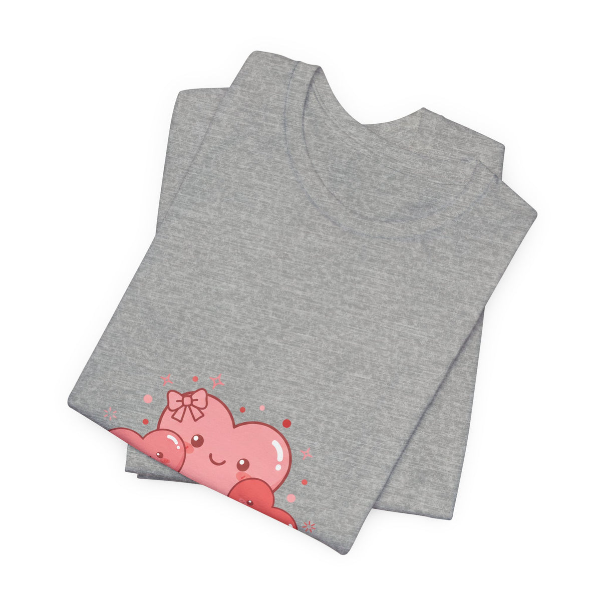 Kawaii Tiny Heart Family Tee | tiny heart design, valentine doodle