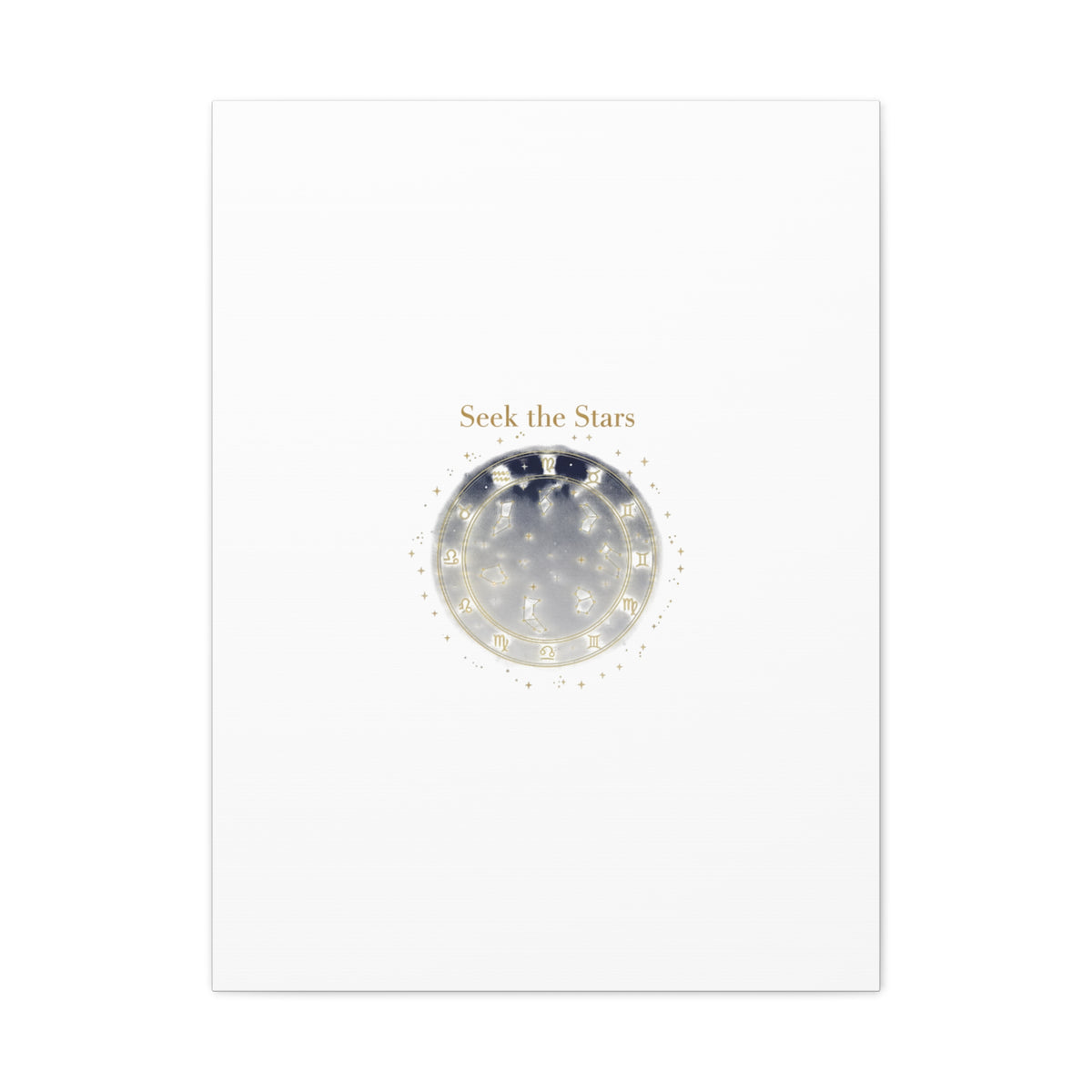 Seek the Stars Canvas | Celestial Astrology Art, Constellation Wall Decor