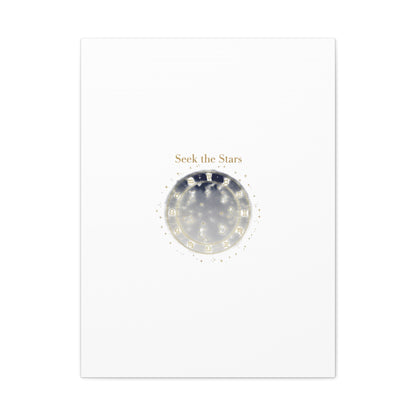 Seek the Stars Canvas | Celestial Astrology Art, Constellation Wall Decor