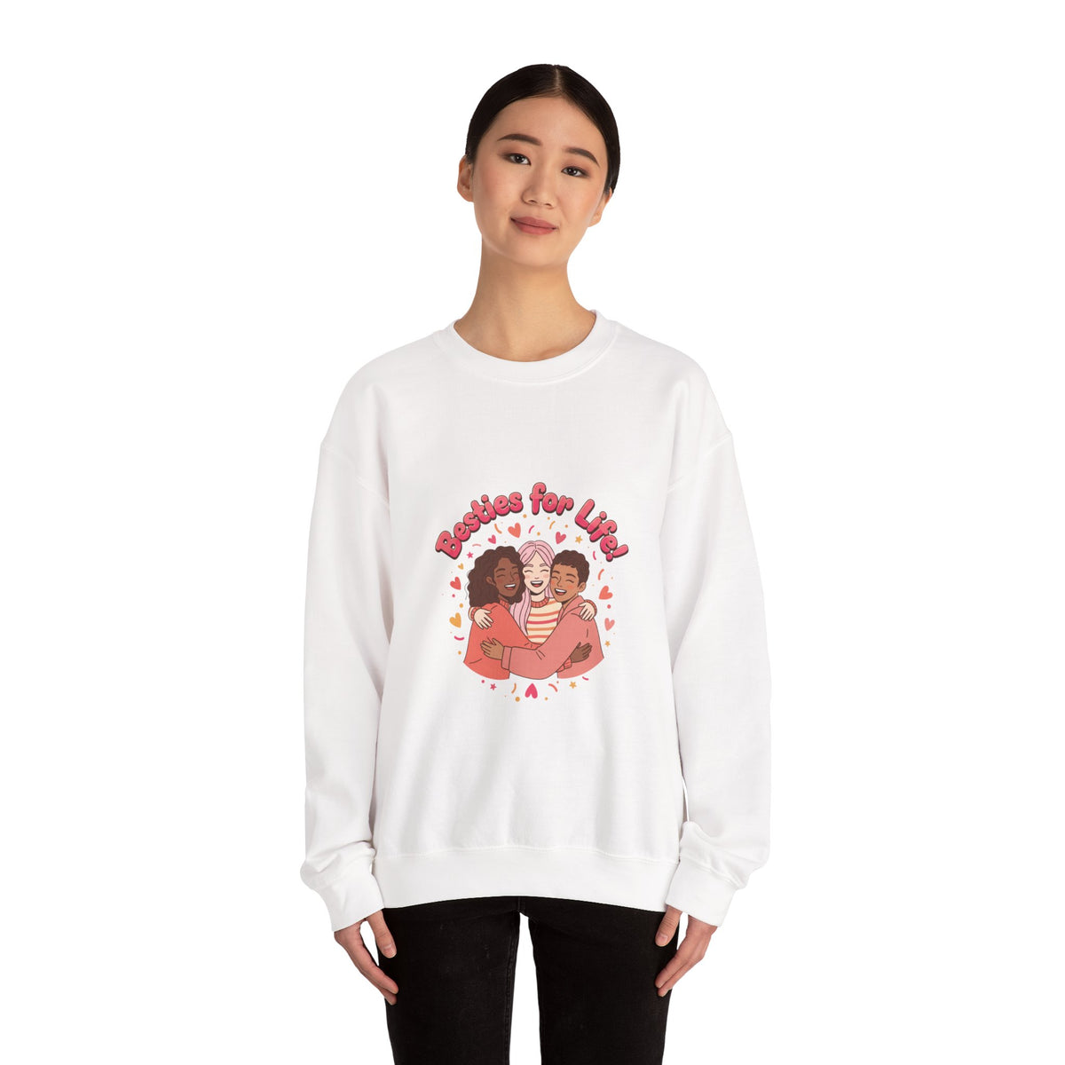Galentines Squad Hugs Sweatshirt | Friendship-First Galentine’s Design
