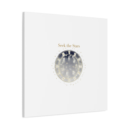 Seek the Stars Canvas | Celestial Astrology Art, Constellation Wall Decor