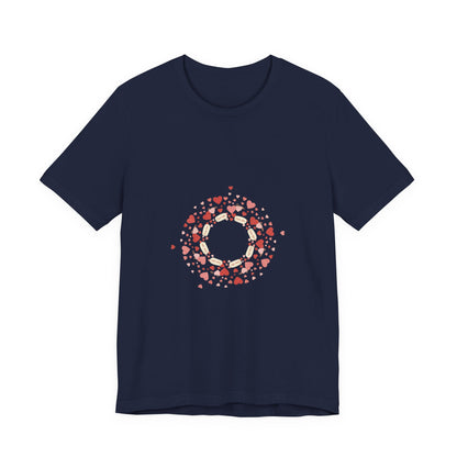 Tiny Heart Confetti Wreath tee | tiny heart design, heart pattern shirt