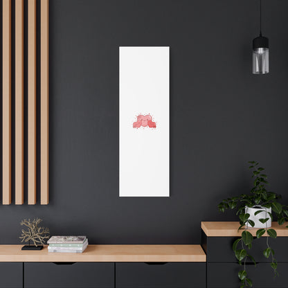 Kawaii Tiny Heart Trio Matte Canvas | tiny hearts, valentine doodle