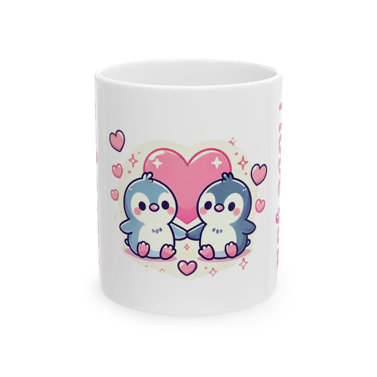 Cute Penguin Love Ceramic Mug | 11oz & 15oz | Perfect Gift for Couples