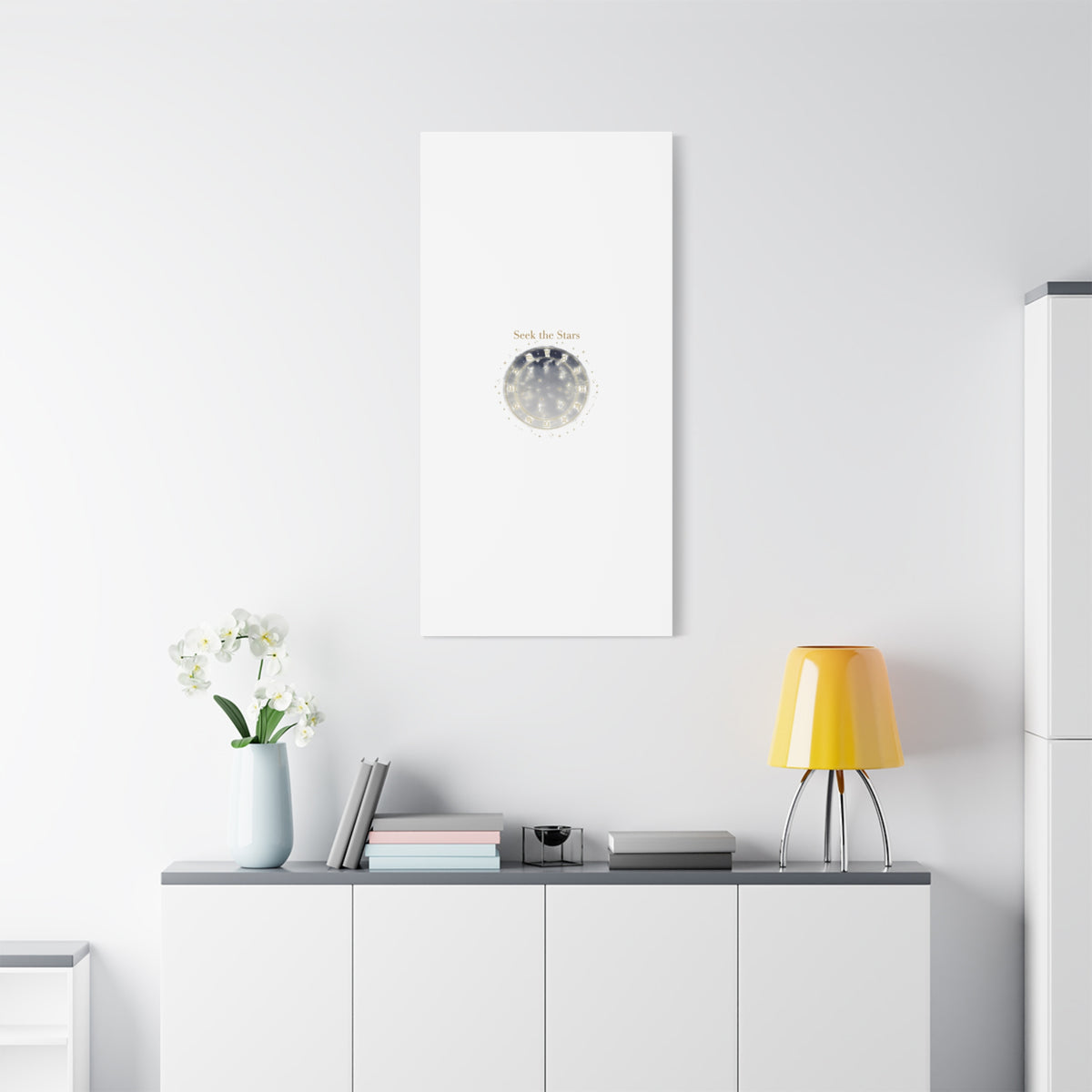 Seek the Stars Canvas | Celestial Astrology Art, Constellation Wall Decor