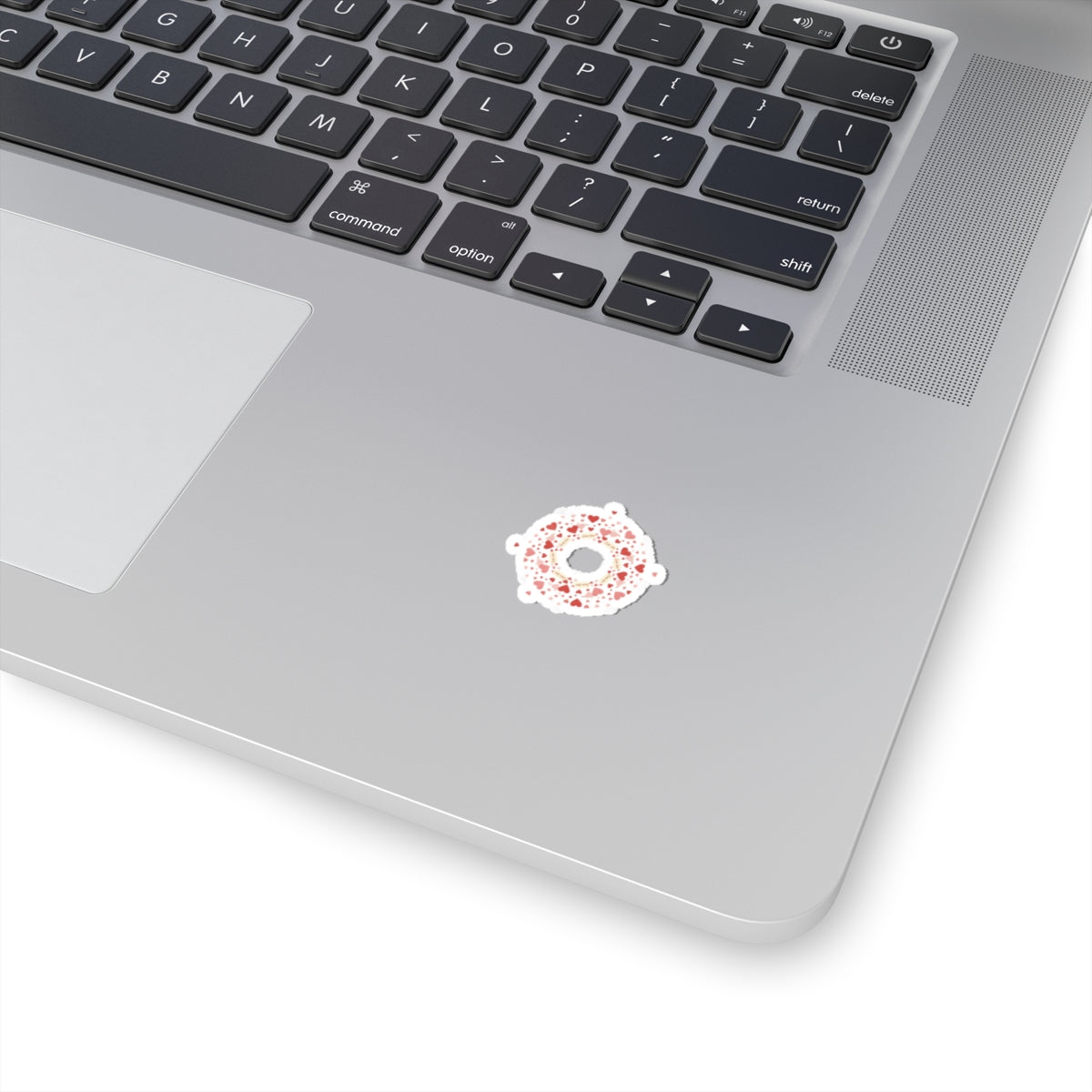 Tiny Heart Confetti Ring Sticker | Kiss-Cut Stickers | micro heart design