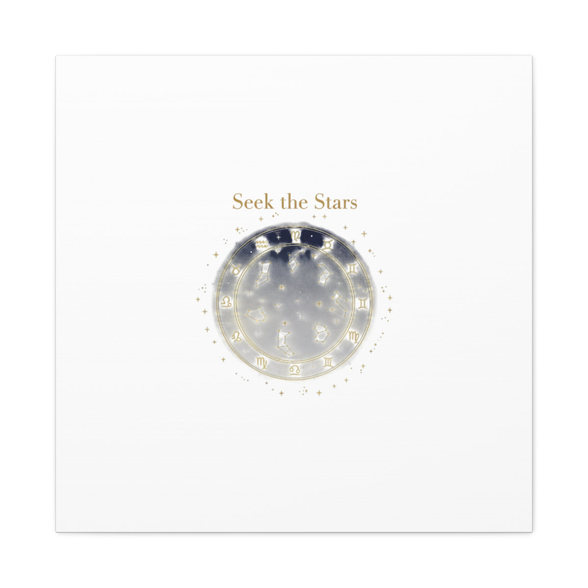 Seek the Stars Canvas | Celestial Astrology Art, Constellation Wall Decor