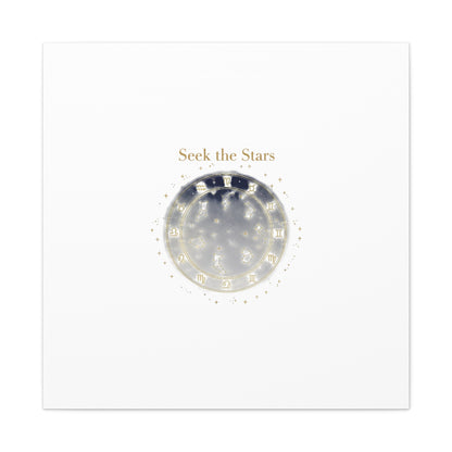 Seek the Stars Canvas | Celestial Astrology Art, Constellation Wall Decor