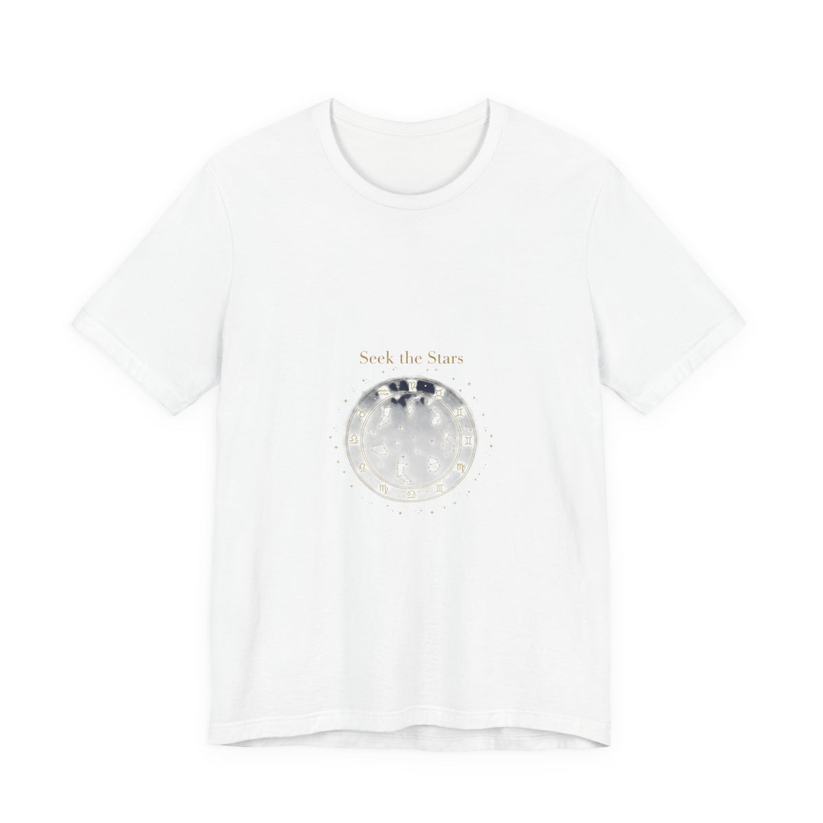 Seek the Stars Tee | celestial moon phase, minimalist astrology shirt