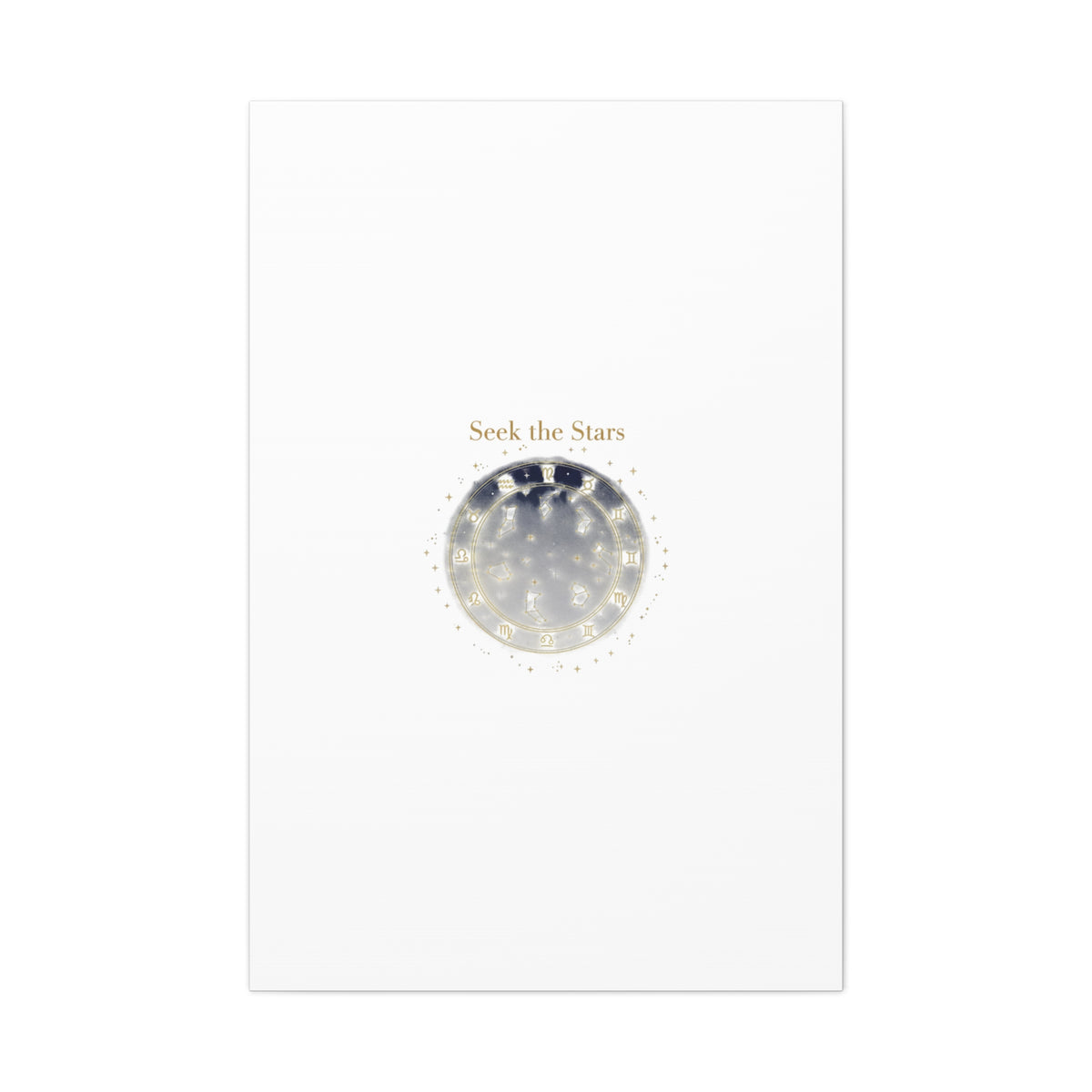 Seek the Stars Canvas | Celestial Astrology Art, Constellation Wall Decor