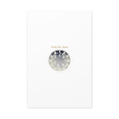Seek the Stars Canvas | Celestial Astrology Art, Constellation Wall Decor