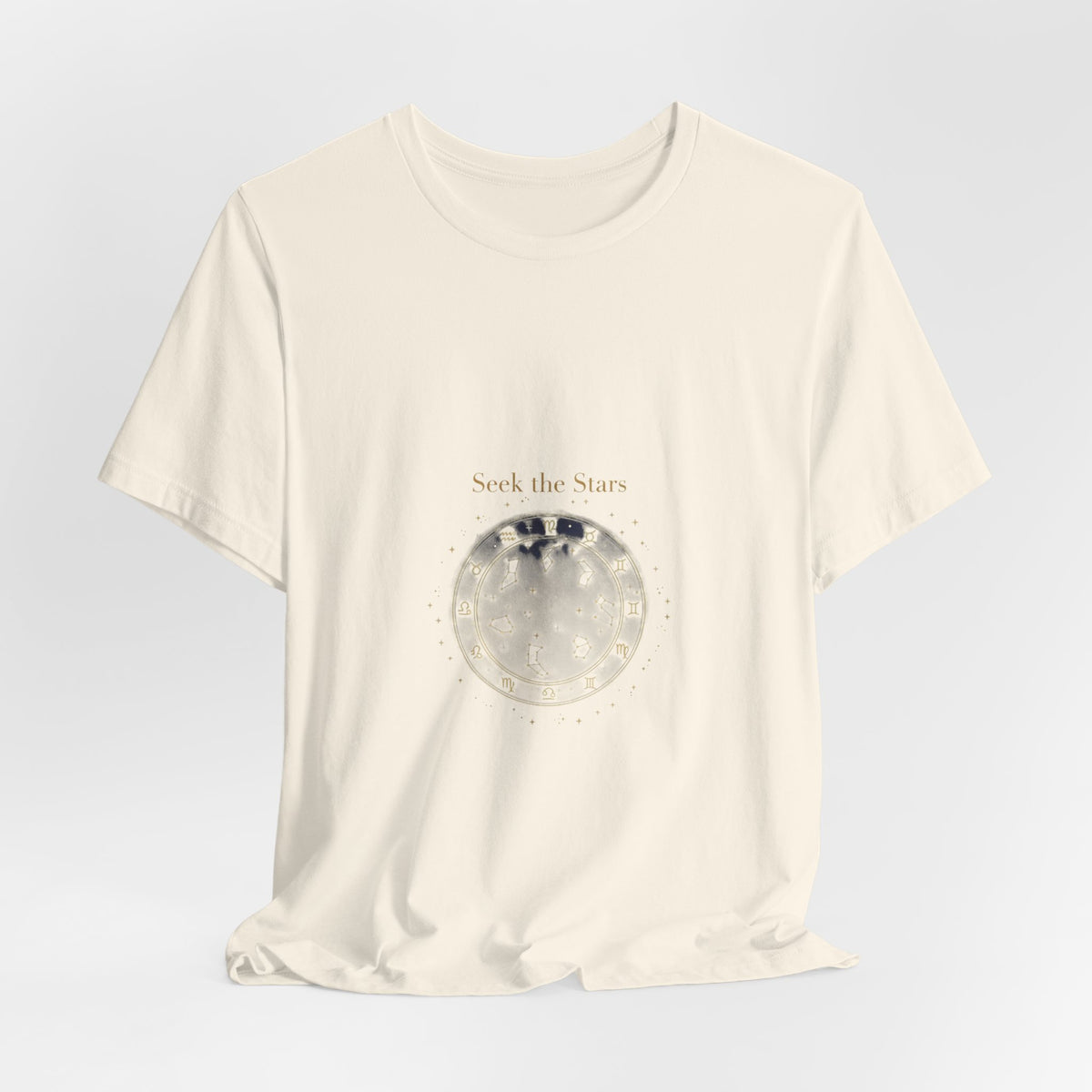 Seek the Stars Tee | celestial moon phase, minimalist astrology shirt