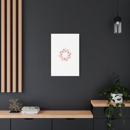Tiny Heart Wreath Canvas | tiny heart design, valentine doodle