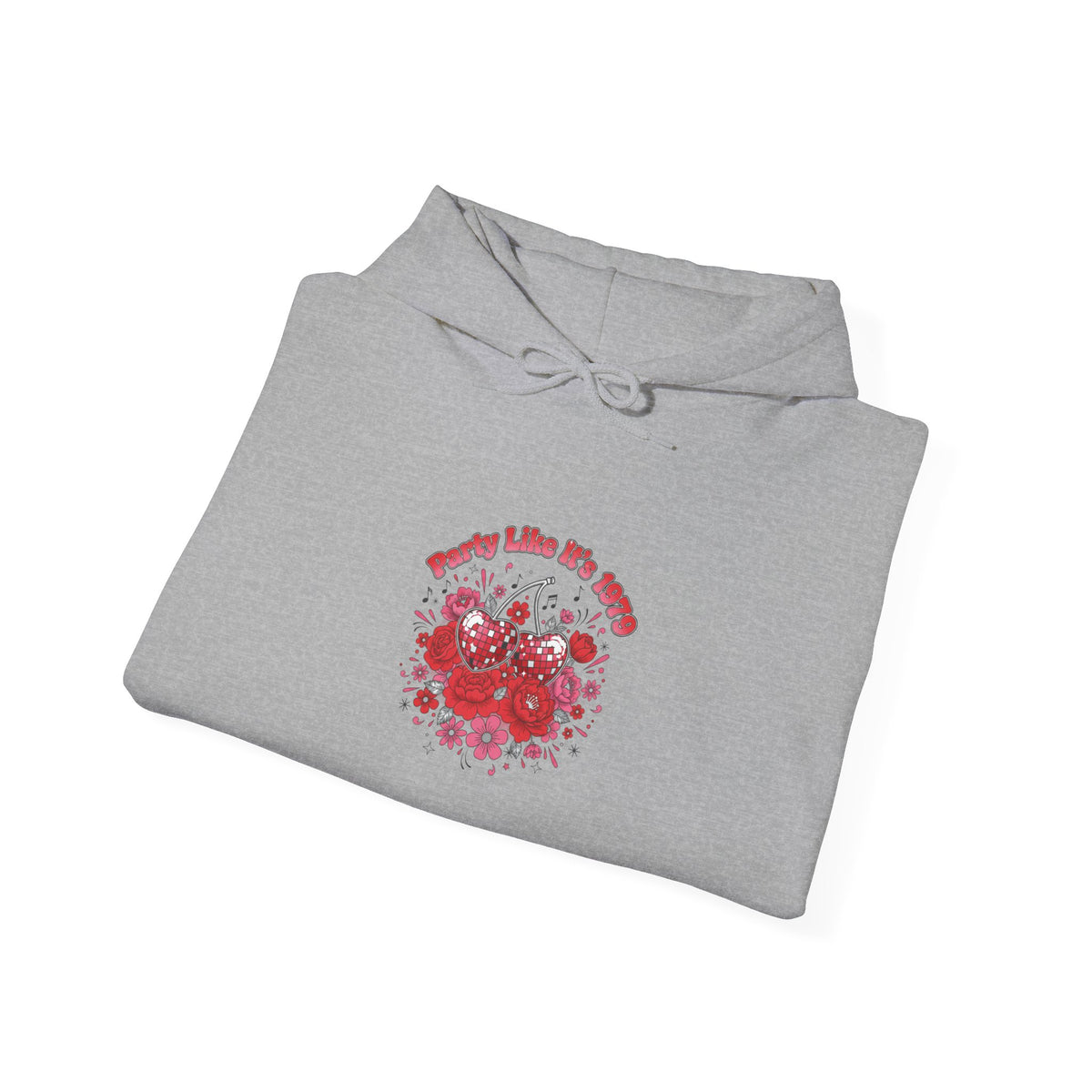 Disco Cherry Hearts Hoodie | sparkly hearts, retro romance