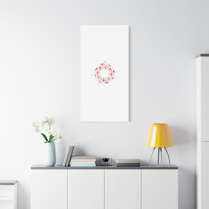 Tiny Heart Wreath Canvas | tiny heart design, valentine doodle