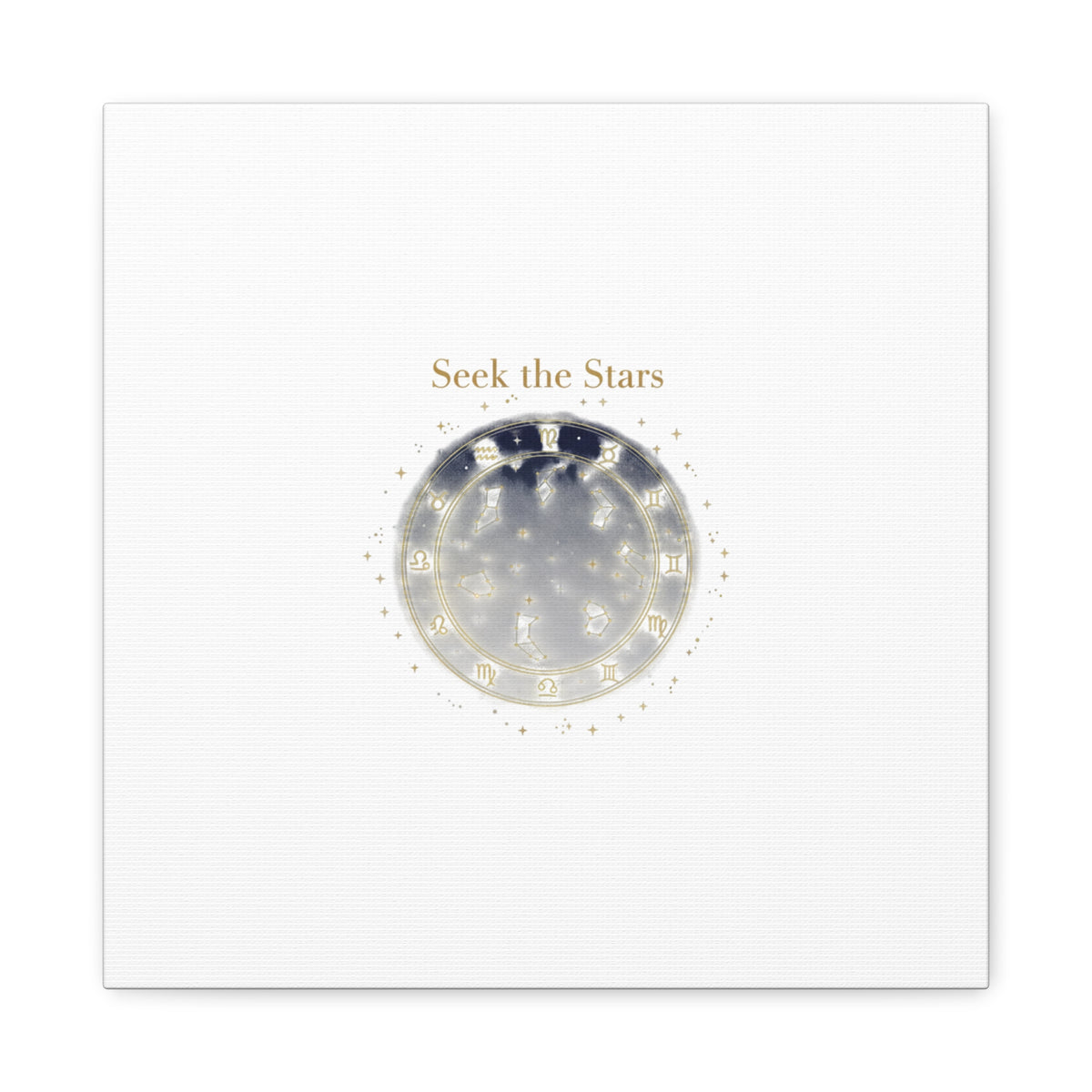 Seek the Stars Canvas | Celestial Astrology Art, Constellation Wall Decor