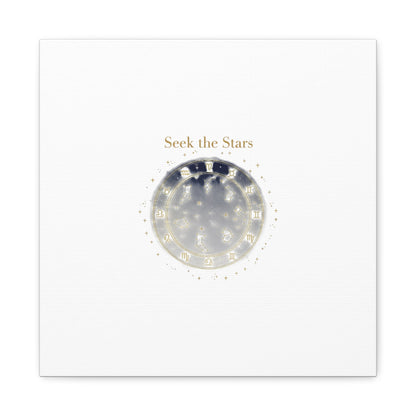 Seek the Stars Canvas | Celestial Astrology Art, Constellation Wall Decor