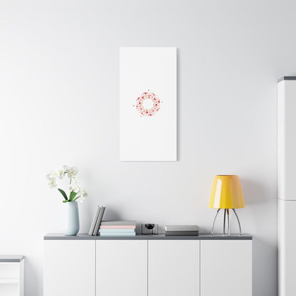 Tiny Heart Wreath Canvas | tiny heart design, valentine doodle