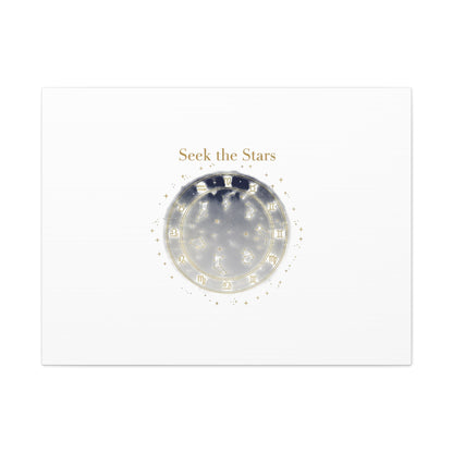 Seek the Stars Canvas | Celestial Astrology Art, Constellation Wall Decor